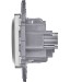 Розетка 1-м СП Inspiria 16А IP20 250В 2P+E немецк. стандарт механизм алюм. IEK 673722