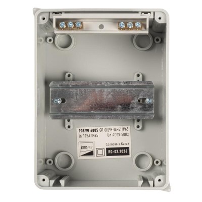 Бокс модульный накладной PDB/W 4005 GR (ЩРН-ПГ- 5) IP65 пластик. JazzWay 5072053