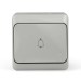Кнопка звонка ОП Nix 10А IP54 250В сер. TOKOV ELECTRIC TKE-NX-DB-C06-IP54