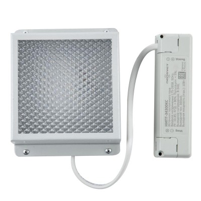 Светильник светодиодный ULP-1010 7W/4000K IP40 GRILYATO WHITE 7Вт 4000К IP40 630лм 100х100х37 потолочный встраив. грильято рассеив. призма с источником питания бел. Uniel UL-00007426
