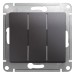 Выключатель 3-кл. СП Glossa 10А IP20 (сх. 3) 10AX механизм графит SE GSL001331