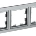 Рамка 3-м BRITE РУ-3-БрС сталь IEK BR-M32-K46