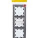 Рамка 3-м BRITE РУ-3-БрС сталь IEK BR-M32-K46