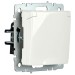 Розетка BRITE РСбш10-3-БрБ 16А IP20 с заземл. защ. шторки с крышкой механизм бел. IEK BR-R16-16-K01