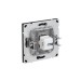 Розетка компьютерная 1-м KANT RJ45 кат.5E без шторки черн. уголь DKC 7012663