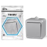 Выключатель 1-кл. ОП Dita IP54 10А 250В сер. TOKOV ELECTRIC TKL-DT-V1-C06-IP54