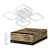 Светильник светодиодный ELEGANT ARIS-90W 90Вт 3000-4000-6500К 7000лм 230В 590х590х130мм с пультом ДУ IN HOME 4690612035406