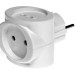 Разветвитель сетевой (тройник) Si 1/3-Wh 6А куб бел. Volsten 13916