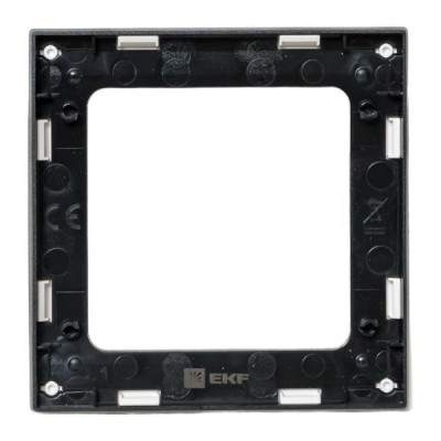 Рамка 1-м Стокгольм бел. с линией цвета черн. PROxima EKF EXM-G-304-10