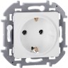 Розетка 1-м СП Inspiria 16А IP20 250В 2P+E немецк. стандарт механизм бел. IEK 673720