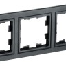 Рамка 3-м BRITE РУ-3-БрЧ черн. IEK BR-M32-K02