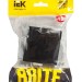 Розетка BRITE РСбш10-3-БрЧ 16А IP20 с заземл. защ. шторки с крышкой механизм черн. IEK BR-R16-16-K02