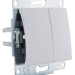 Выключатель 2-кл. 1п СП Karina 10А IP20 механизм бел. LEZARD 707-0288-101