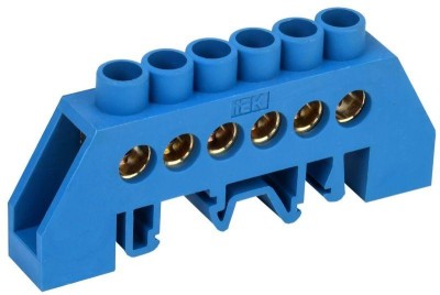 Шина нулевая в комб. DIN-изол. "Стойка" ШНИ-8х12-6-КС-С IEK YNN10-812-6DP-K07