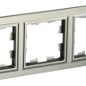 Рамка 3-м BRITE РУ-3-БрШ шампань IEK BR-M32-K37