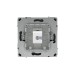Розетка компьютерная 1-м KANT RJ45 кат.6A без шторки черн. уголь DKC 7012673