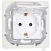 Розетка 1-м СП Inspiria 16А IP44 250В 2P+E защ. шторки с крышкой немецк. стандарт механизм бел. IEK 673740