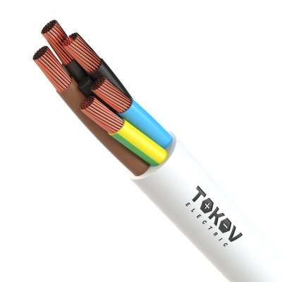Провод TOKOV ELECTRIC ПВС 5х1(4х1+1х1) 380В Б (бухта) (м) 1945504
