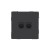 Розетка компьютерная 2-м KANT RJ45 кат.6A без шторки черн. уголь DKC 7012674