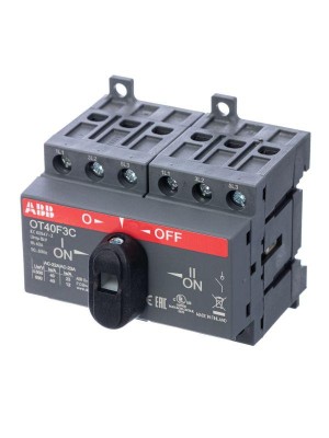Рубильник реверсивный OT40F3C 40А (23А AC23) ABB 1SCA104913R1001 Рубильник реверсивный OT40F3C 40А (23А AC23) ABB 1SCA104913R1001