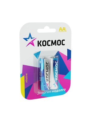 Элемент питания алкалиновый AA/LR6 BP-2 (блист.2шт) КОСМОС KOCLR62BL Элемент питания алкалиновый AA/LR6 BP-2 (блист.2шт) КОСМОС KOCLR62BL