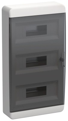Корпус ЩРН-П-36 TEKFOR IP41 черн. прозр. дверь пластик. IEK TF5-KP12-N-36-41-K01-K03