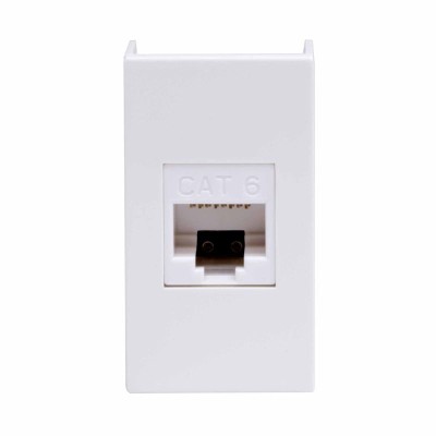 Розетка компьютерная 1-м 1мод. Viva RJ45 кат.6A бел. DKC 45078