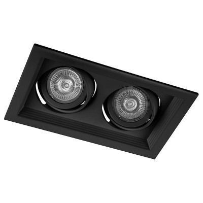 Светильник DLT202 G5.3 MR16 потолочн. встраив. черн. FERON 32442