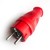 Вилка прямая 16А IP44 красн. КОСМОС VKsm-Z-IP(R)16A