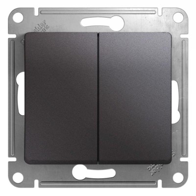Переключатель проходной 2-кл. СП Glossa 10А IP20 (сх. 6) 10AX механизм графит SE GSL001365 Переключатель проходной 2-кл. СП Glossa 10А IP20 (сх. 6) 10AX механизм графит SE GSL001365