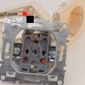 Розетка 1-м СП Минск 16А IP20 с заземл. защ. шторки беж. EKF ERR16-028-200