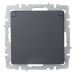 Розетка BRITE РСбш10-3-БрГ 16А IP20 с заземл. защ. шторки с крышкой механизм графит IEK BR-R16-16-K53