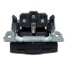 Розетка BRITE РСбш10-3-БрГ 16А IP20 с заземл. защ. шторки с крышкой механизм графит IEK BR-R16-16-K53