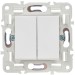 Выключатель проходной 2-кл. SKANDY 10А SK-V05W арктич. бел. IEK SK-V22-0-10-K01