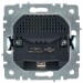Розетка BRITE РЮш10-1-БрБ 16А с USB A+A 2.1А с заземл. защ. шторки механизм бел. IEK BR-R14-16-U21-D21-K01