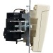 Розетка BRITE РСбш10-3-БрКр 16А IP20 с заземл. защ. шторки с крышкой механизм беж. IEK BR-R16-16-K10