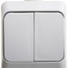Выключатель 2-кл. ОП Этюд 10А IP44 10AX сер. SE BA10-042C