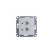 Розетка компьютерная 2-м Glossa RJ45 кат.5E механизм бел. SE GSL000185KK