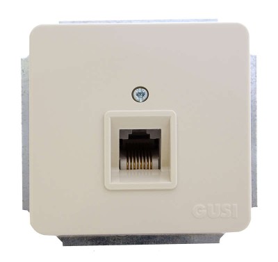 Розетка компьютерная 1-м Extra RJ45 механизм беж. GUSI С1К1-003 Розетка компьютерная 1-м Extra RJ45 механизм беж. GUSI С1К1-003