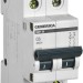 Выключатель автоматический модульный 2п C 6А 4.5кА ВА47-29 GENERICA MVA25-2-006-C