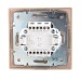 Выключатель 1-кл. СП Mira 10А IP20 со вставкой свет. корич. перламутр. LEZARD 701-3131-100