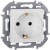 Розетка 1-м СП Inspiria 16А IP20 250В 2P+E защ. шторки немецк. стандарт механизм бел. IEK 673730