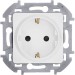Розетка 1-м СП Inspiria 16А IP20 250В 2P+E защ. шторки немецк. стандарт механизм бел. IEK 673730