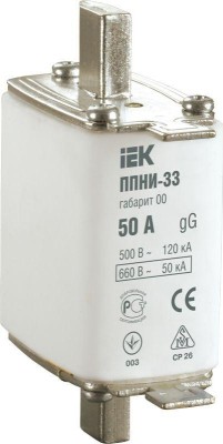 Вставка плавкая ППНИ-33 63А габарит 00 IEK DPP10-063 Вставка плавкая ППНИ-33 63А габарит 00 IEK DPP10-063