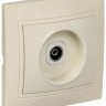 Розетка телевизионная TV 1-м СП Кварта РТВ10-ККм IP20 крем. GENERICA EAK10-K33-DM