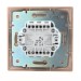 Выключатель 2-кл. СП Mira 10А IP20 со вставкой свет. корич. перламутр. LEZARD 701-3131-101