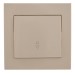 Переключатель проходной 1-кл. СП Rain IP20 крем. LEZARD 703-0303-105