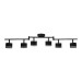 Светильник PCL-0906 max 20Вт (каждая лампа) 6xGX53 IP20 230В BL настен./потолочн. декор. под лампу JazzWay 5066960