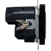 Розетка BRITE РЮш10-1-БрЧ 16А с USB A+A 2.1А с заземл. защ. шторки механизм черн. IEK BR-R14-16-U21-D21-K02
