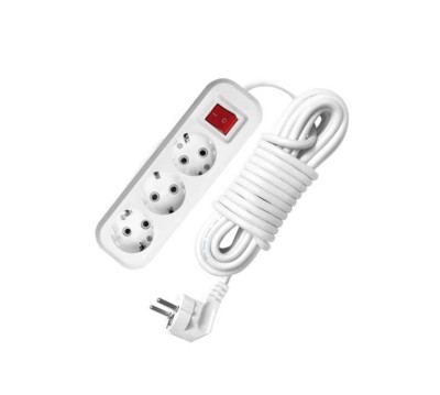 Удлинитель 3х2м с заземл. 16А IP20 S-303 ПВС 3х1 с выкл. UNIVersal 9634418 Удлинитель 3х2м с заземл. 16А IP20 S-303 ПВС 3х1 с выкл. UNIVersal 9634418